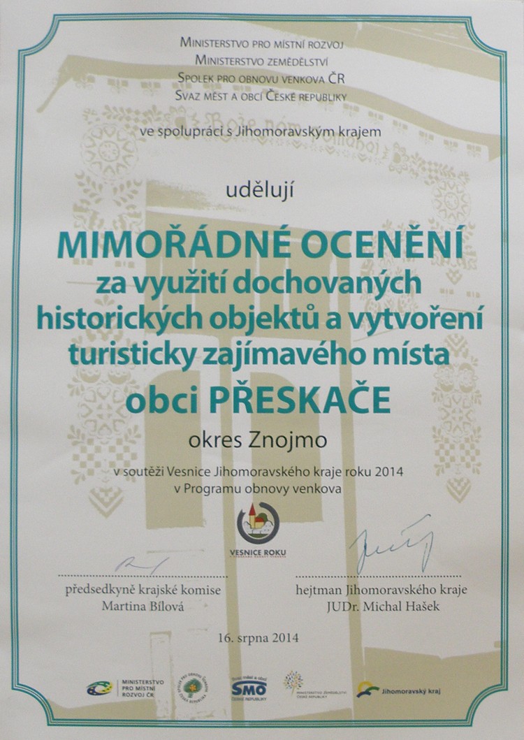 mimořádné ocenní
